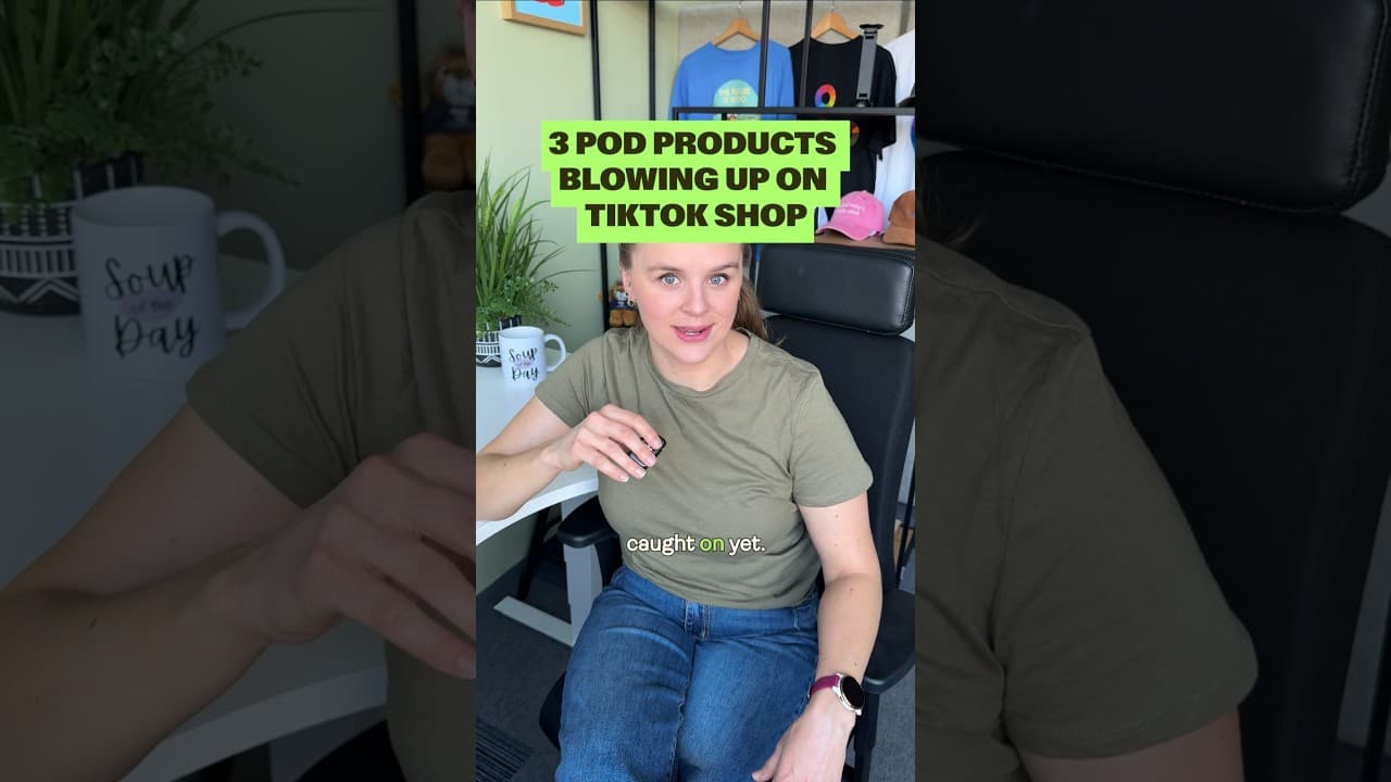 Top 3 POD products for TikTok Shop 💰 #printify #tiktokshop