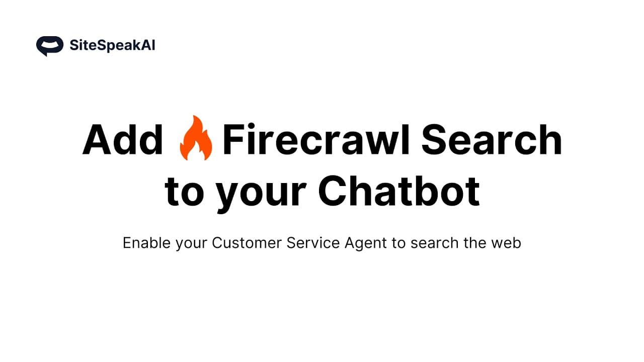 Add Firecrawl Search to your chatbot