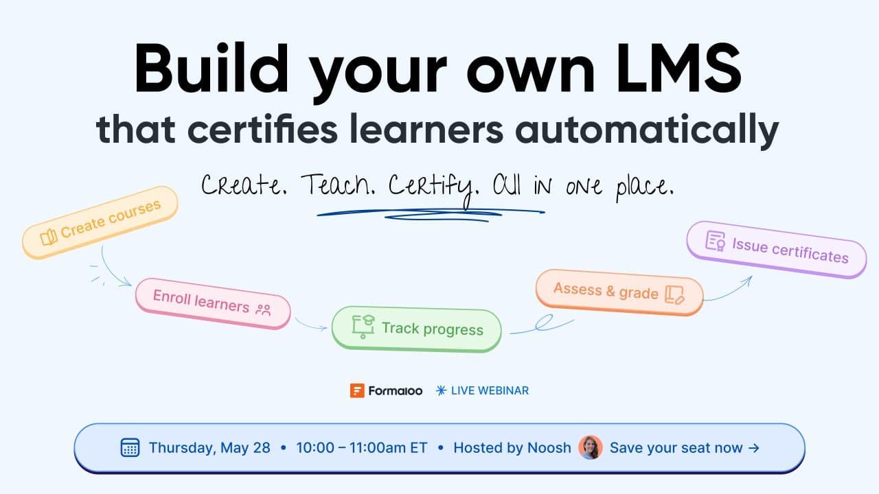 Build your own LMS that certifies learners automatically