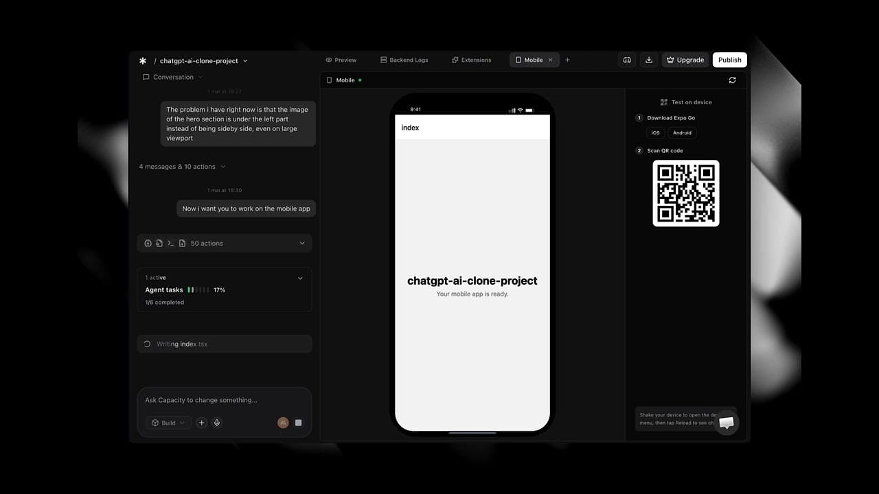 BREAKING: Your web app just got a mobile app. 
Same backend. 
Same data. 

Zero extra setup... This