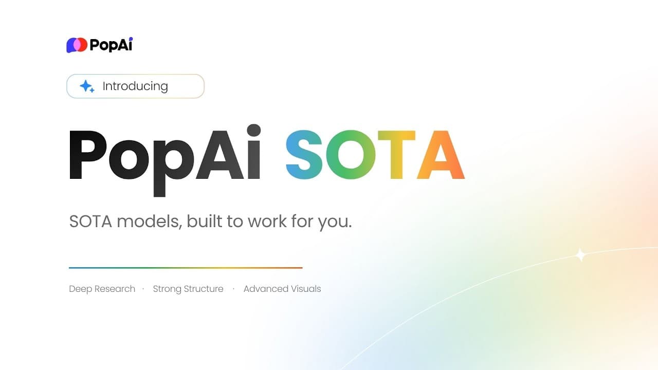 Introducing PopAi SOTA | Generate Presentations with Deep Research and Advanced Visuals