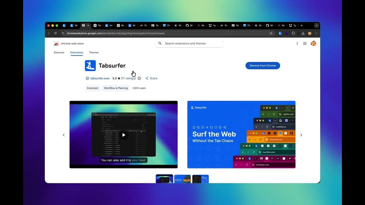 Tabsurfer - Tab Management for Chrome