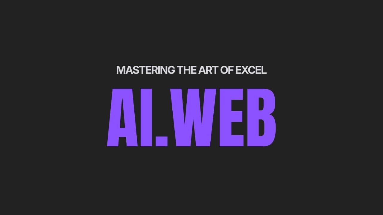 AI.WEB: LIVE DATA, STRAIGHT INTO YOUR SPREADSHEET