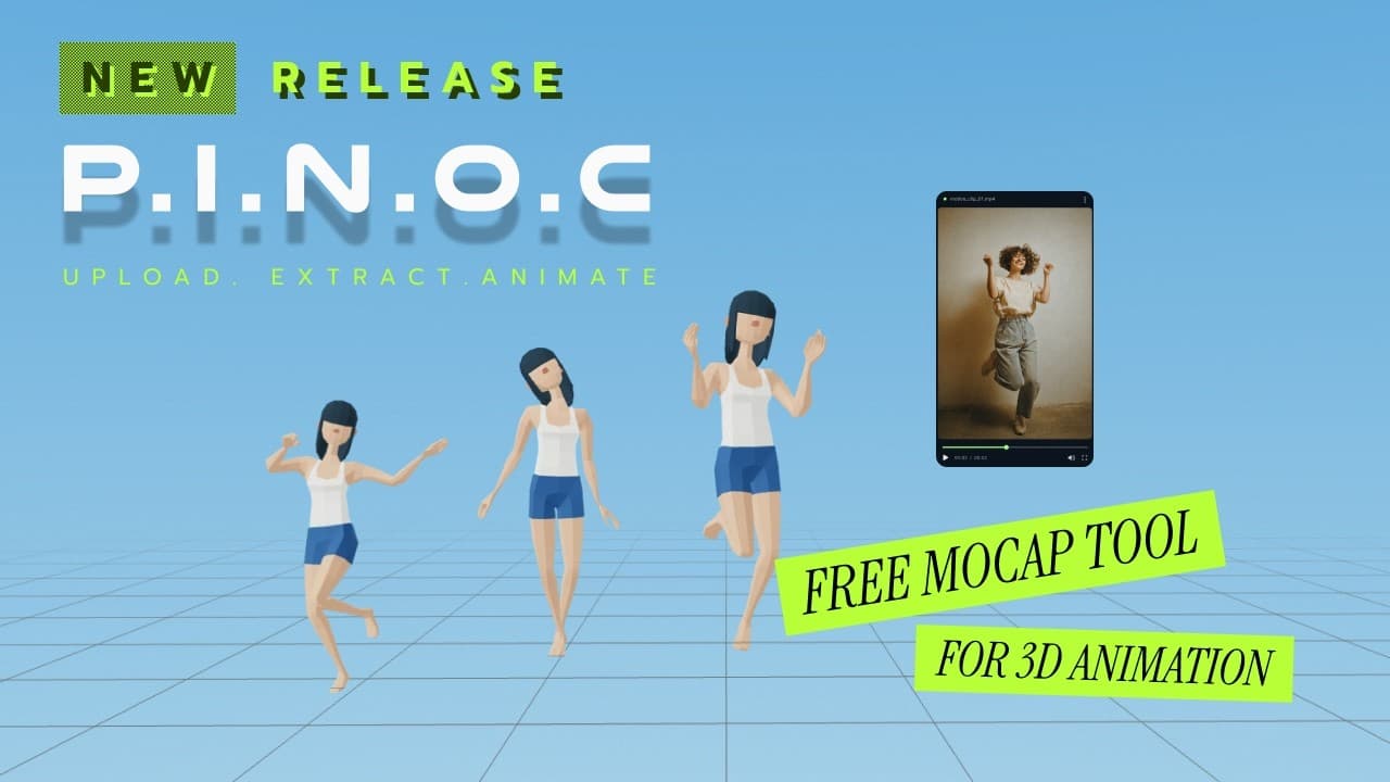 Introducing PINOC: Free Mocap Tool for 3D Animation
