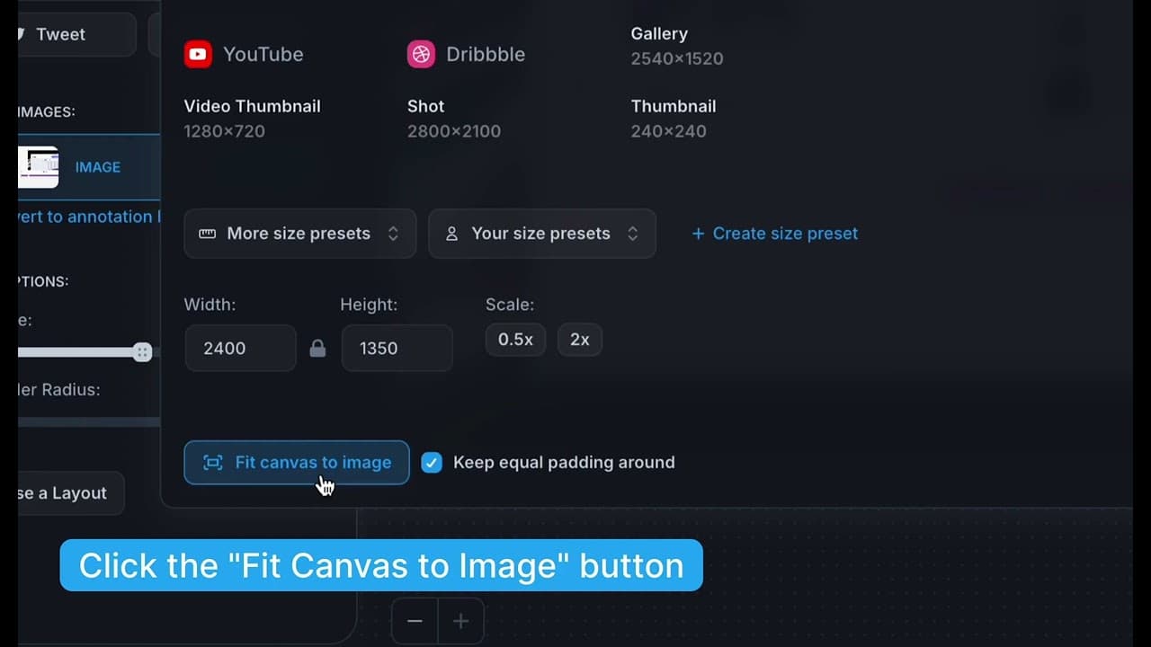 Fit canvas to image feature – BrandBird.studio