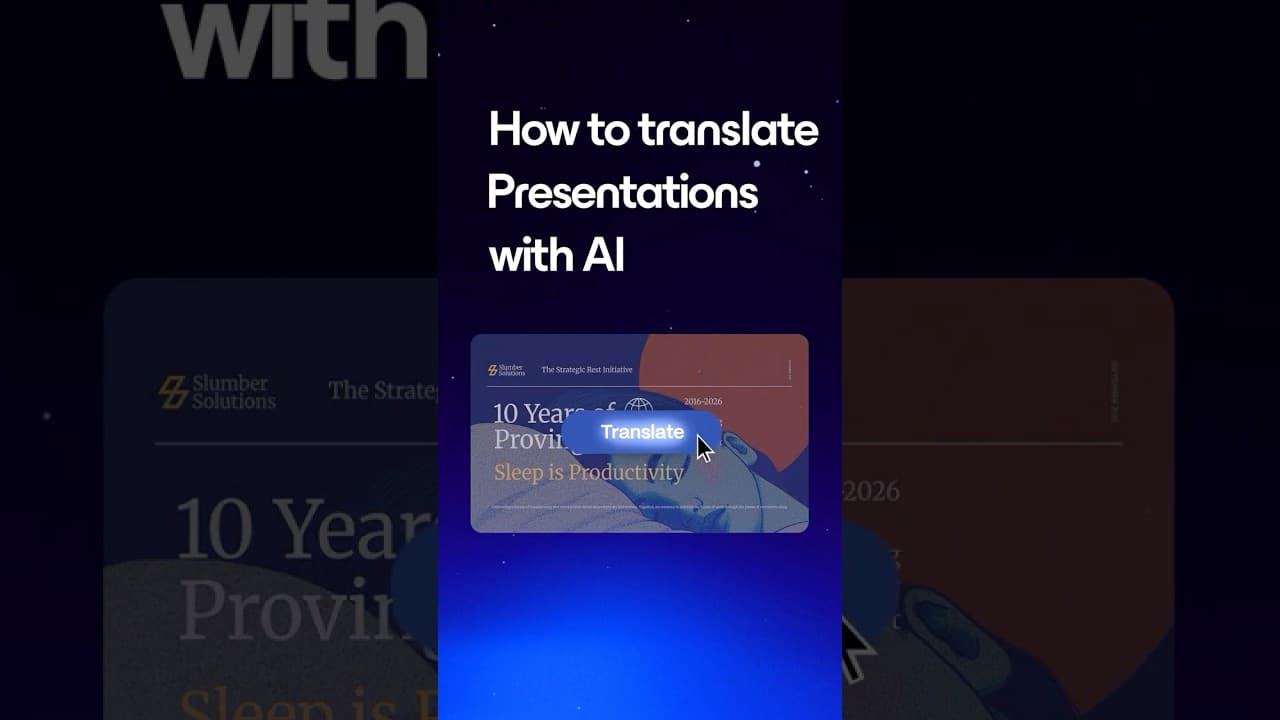Translate Your Presentations in Gamma with AI