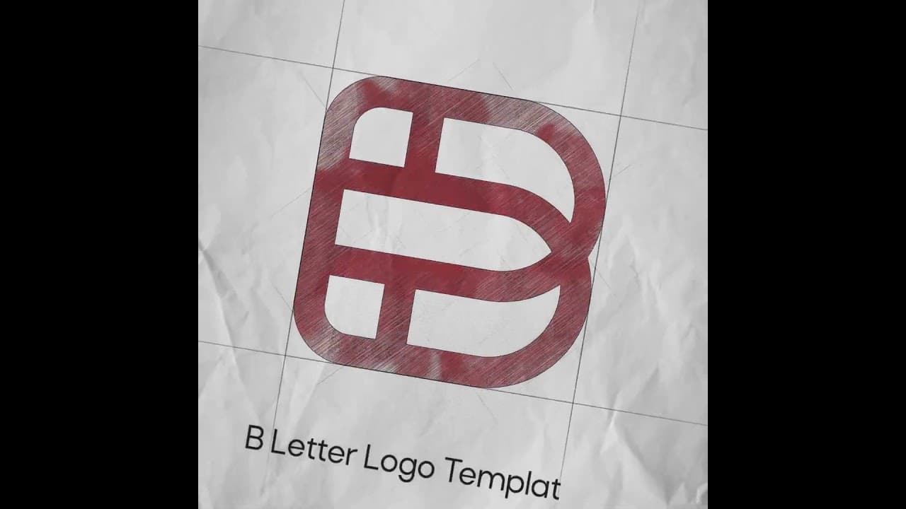 B Letter Logo Template #logo #design