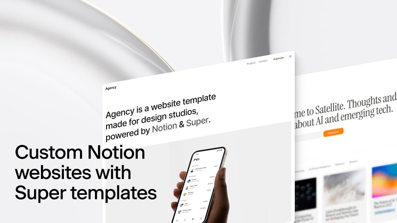 Apply a custom design to a Notion website with a Super template