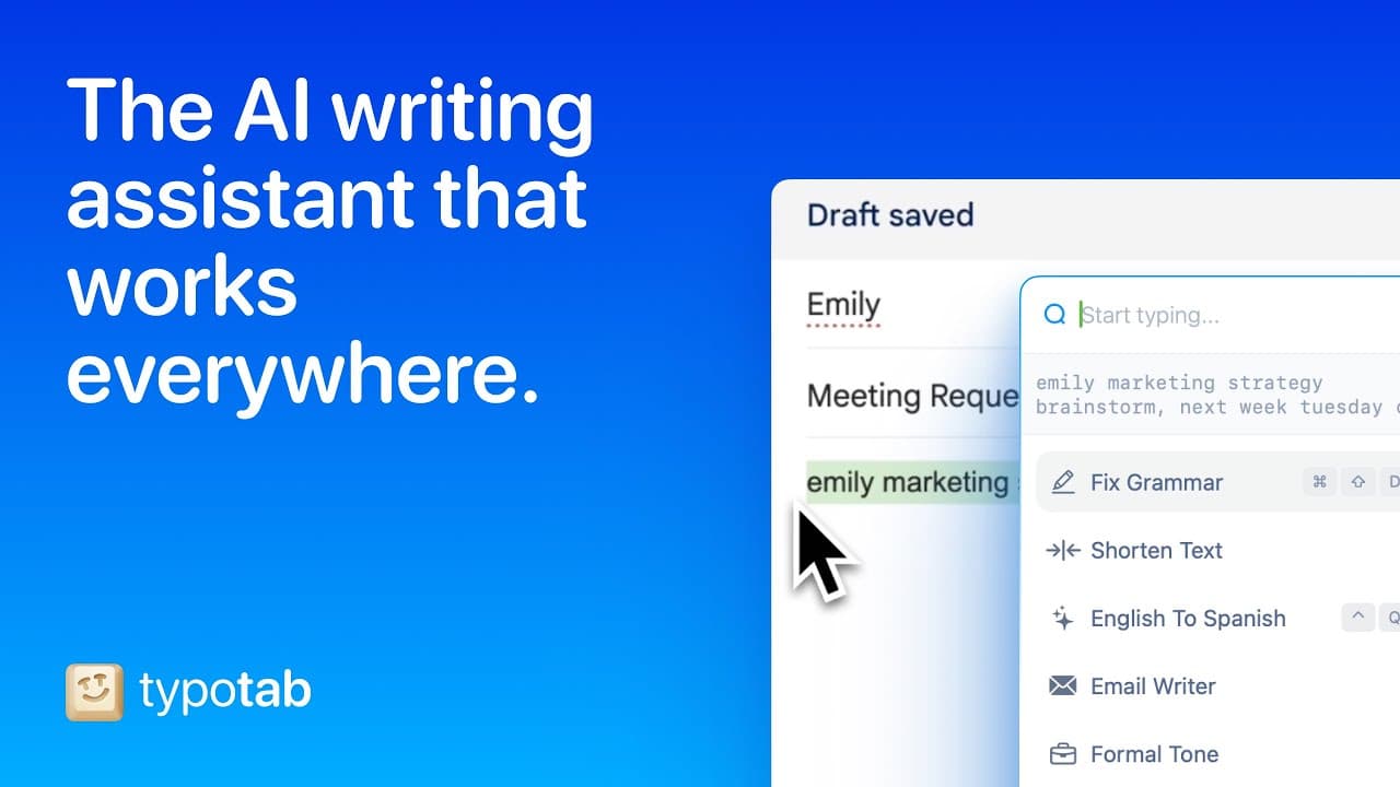 Introducing TypoTab — Your Ultimate AI Writing Sidekick for Mac