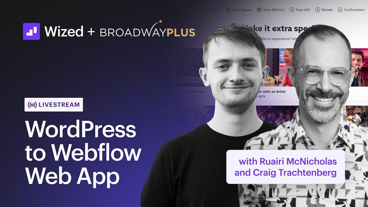WordPress to Webflow Web App with Broadway Plus