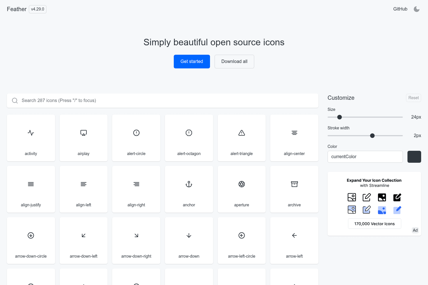 Feather Icons
