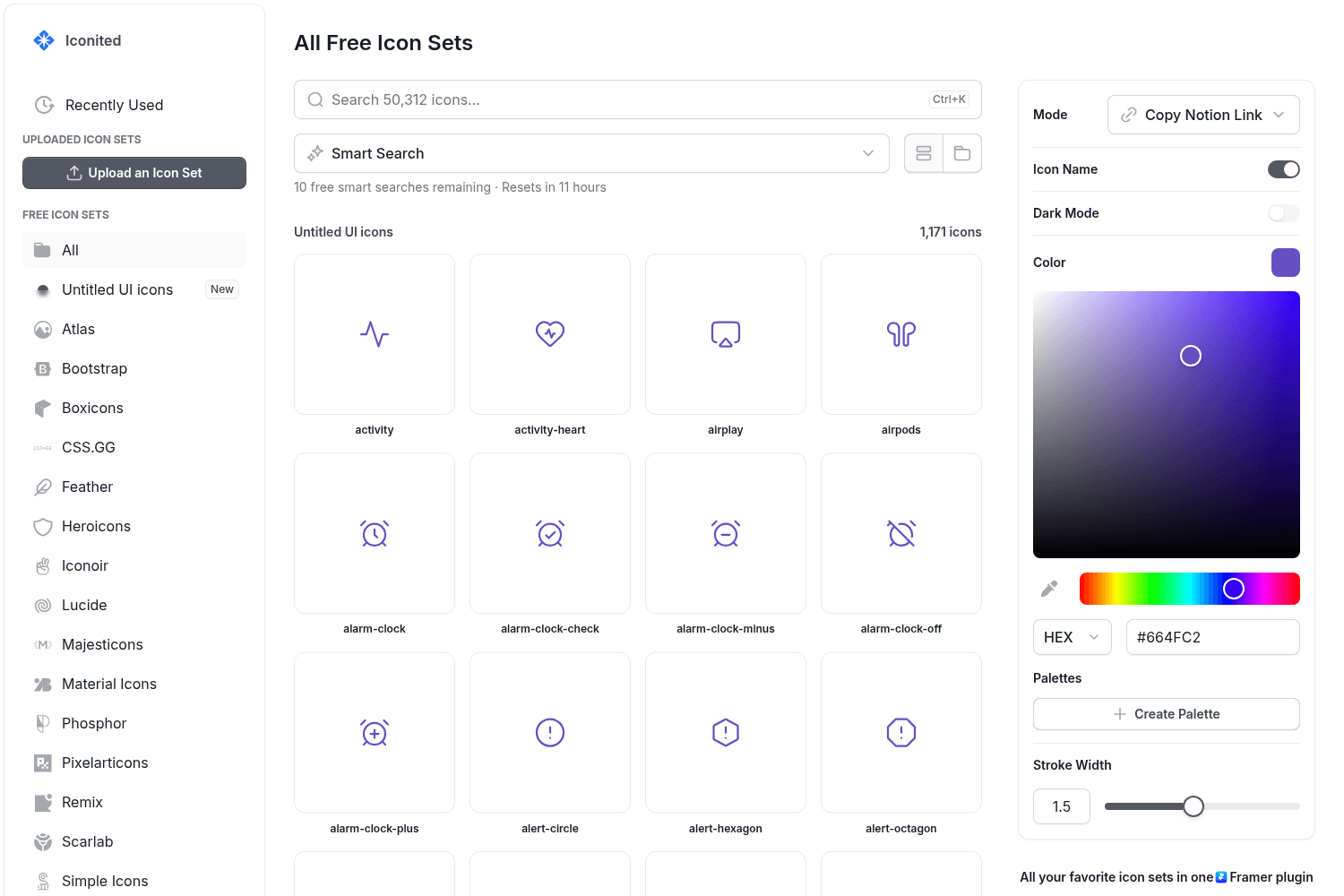 Framer Icons