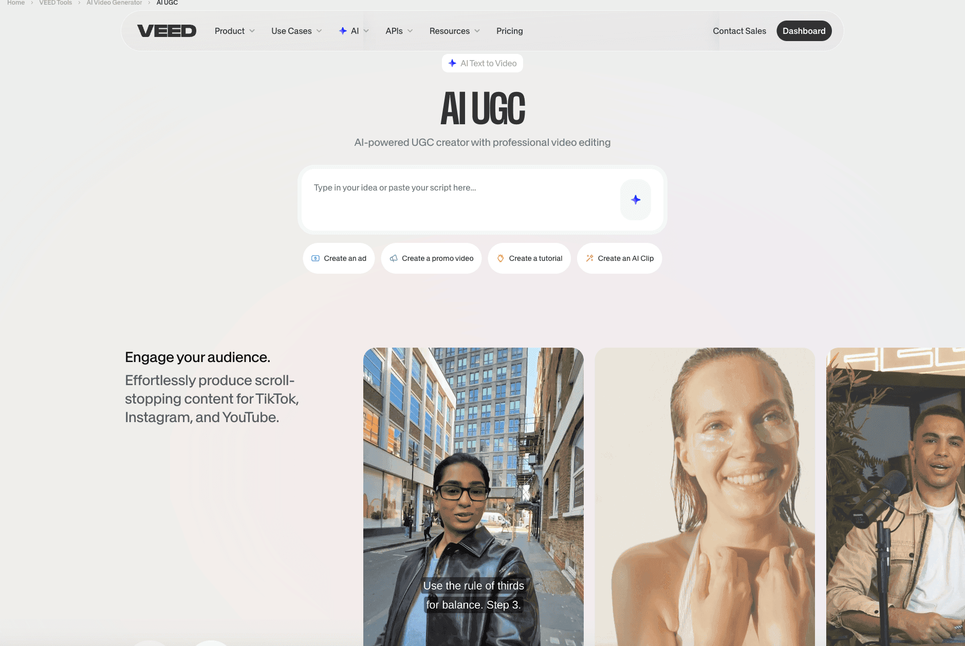 Veed Ai UGC