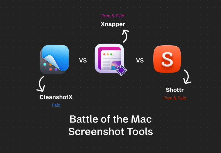 CleanshotX vs. Shottr vs. Xnapper: The Best Screenshot Tools for Mac Compared