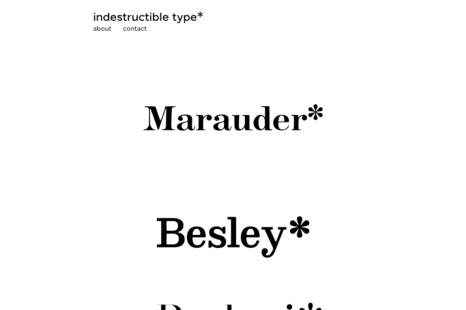 Indestructible Type
